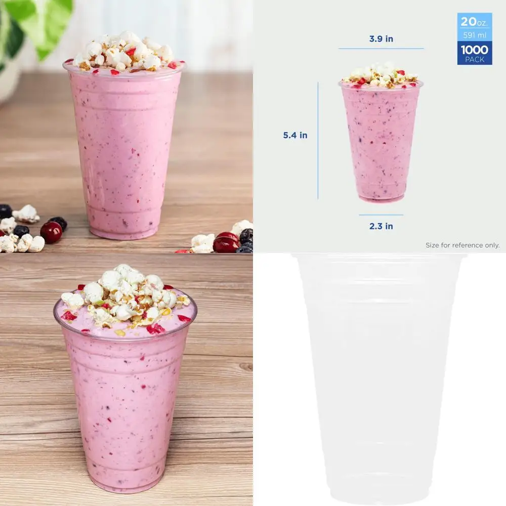 Пластиковые стаканы прозрачные, 20 унций, одноразовые, для холодных напитков, кофе со льдом, смузи - 98 мм
Пластиковые стаканы прозрачные, 20 унций, одноразовые, для холодных напитков, кофе со льдом, смузи - 98 мм