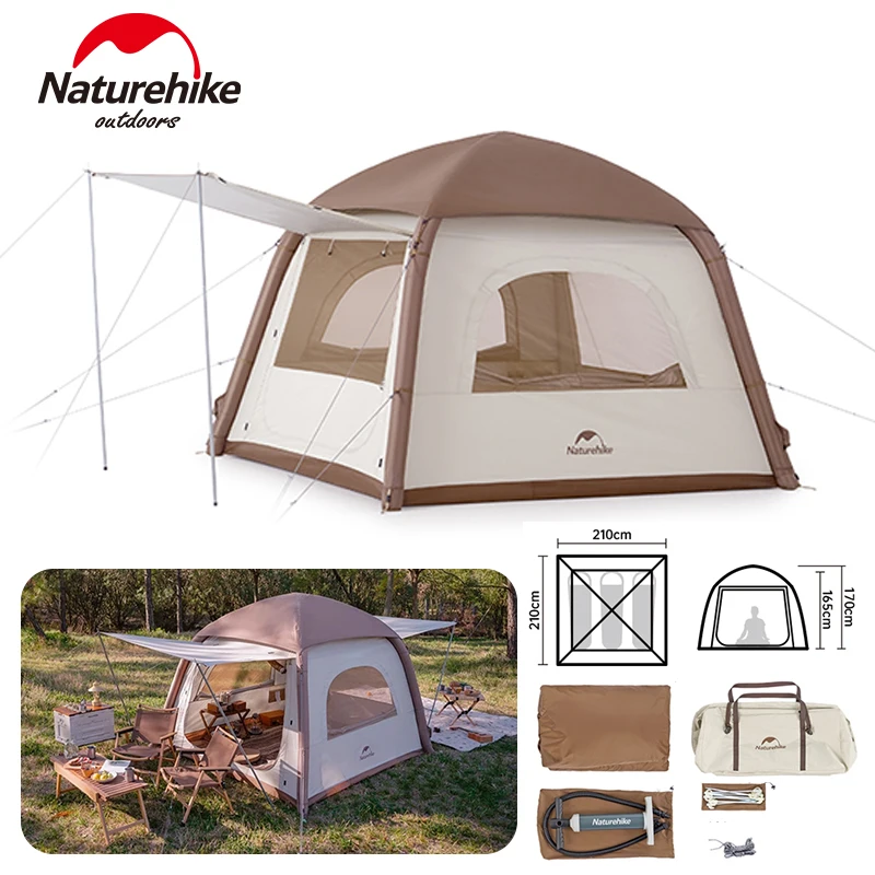 Naturehike Ango Air Dome Tent Upgraded Camping Inflatable Tent Silver Coating Sunscreen Quick Opening Family Picnic Portable
Naturehike Ango Air Dome Tent Upgraded Camping Inflatable Tent Silver Coating Sunscreen Quick Opening Family Picnic Portable