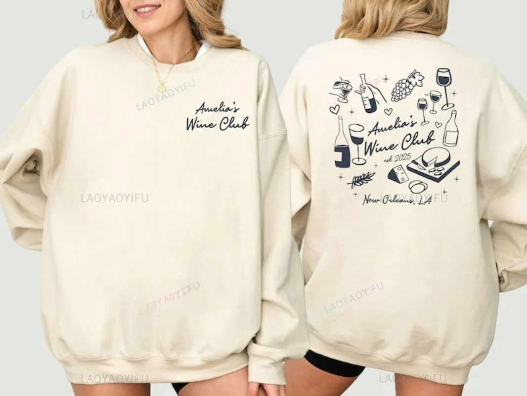 Custom Wine Club Bachelorette Sweatshirt Wine Bach Club Hoodie Fashion Long Sleeve Personalized Clothing Unisex Streetwear
Custom Wine Club Bachelorette Sweatshirt Wine Bach Club Hoodie Fashion Long Sleeve Personalized Clothing Unisex Streetwear