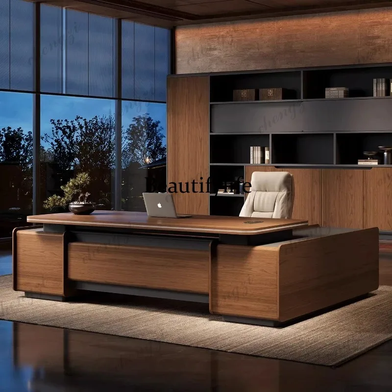 K182 Executive Desk E0 Grade Luxury CEO Boss Desk & Chair Set 2.0-2.8M Vintage Industrial Manager Workstation for Executive Offi
K182 Executive Desk E0 Grade Luxury CEO Boss Desk & Chair Set 2.0-2.8M Vintage Industrial Manager Workstation for Executive Offi