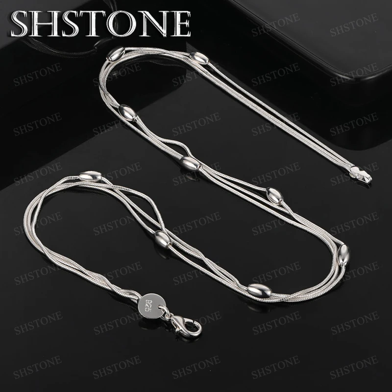925 Sterling Silver Necklace Snake Chain For Men Women Wedding Birthday Party Gifts Fashion Silver Jewelry Accessories Wholesale
925 Sterling Silver Necklace Snake Chain For Men Women Wedding Birthday Party Gifts Fashion Silver Jewelry Accessories Wholesale