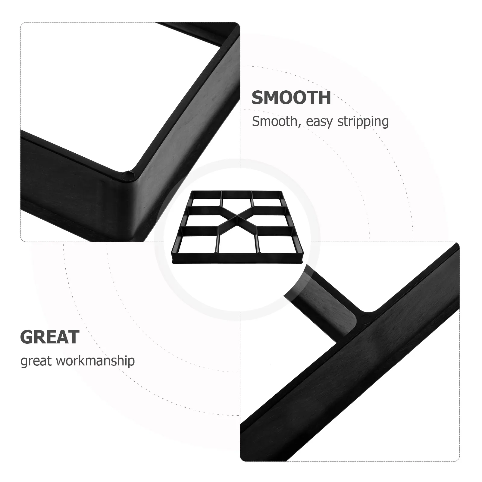 1PC 40x40x4cm Black DIY Hard Plastic Garden Flooring Mold High Quality Reusable Concrete Mix Stepping Stone Molds Balcony
1PC 40x40x4cm Black DIY Hard Plastic Garden Flooring Mold High Quality Reusable Concrete Mix Stepping Stone Molds Balcony