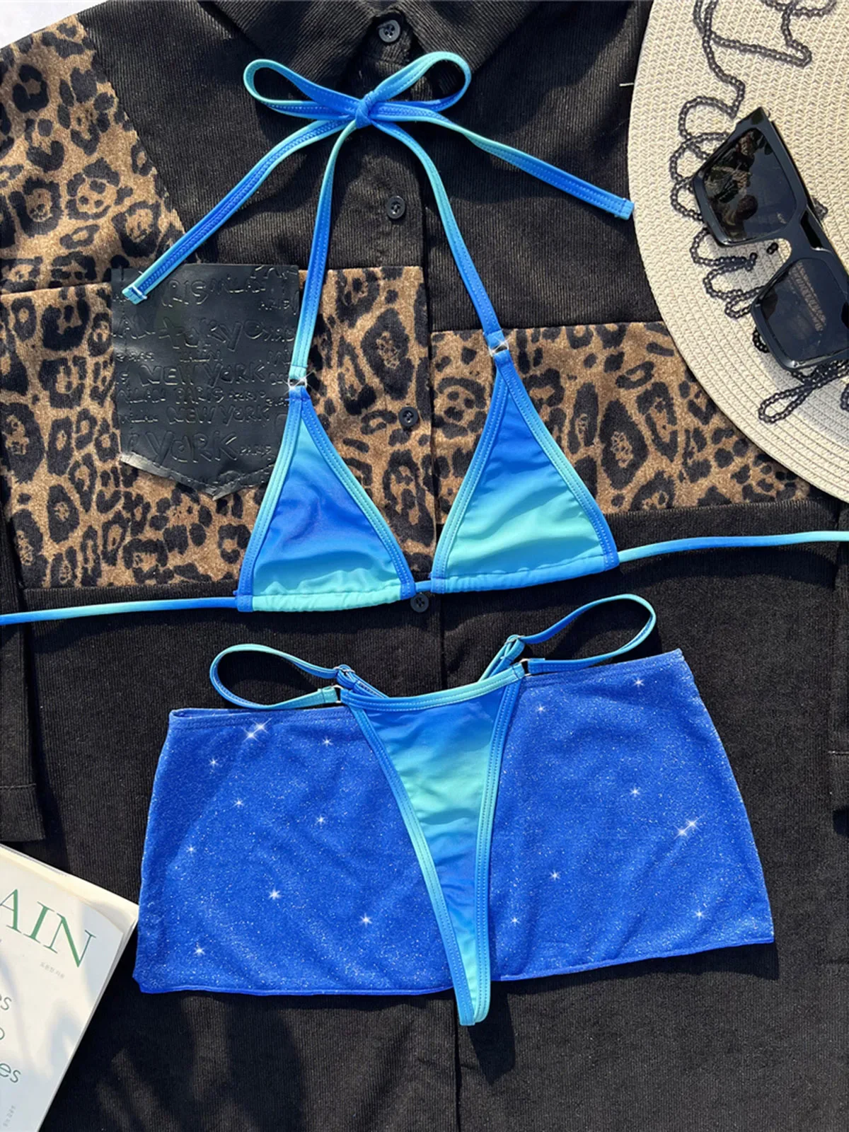 With Skirt Halter Mini Micro Thong Bikini Female Swimsuit Women Swimwear Three-pieces Bikini set Bather Bathing Suit Swim K4744
With Skirt Halter Mini Micro Thong Bikini Female Swimsuit Women Swimwear Three-pieces Bikini set Bather Bathing Suit Swim K4744