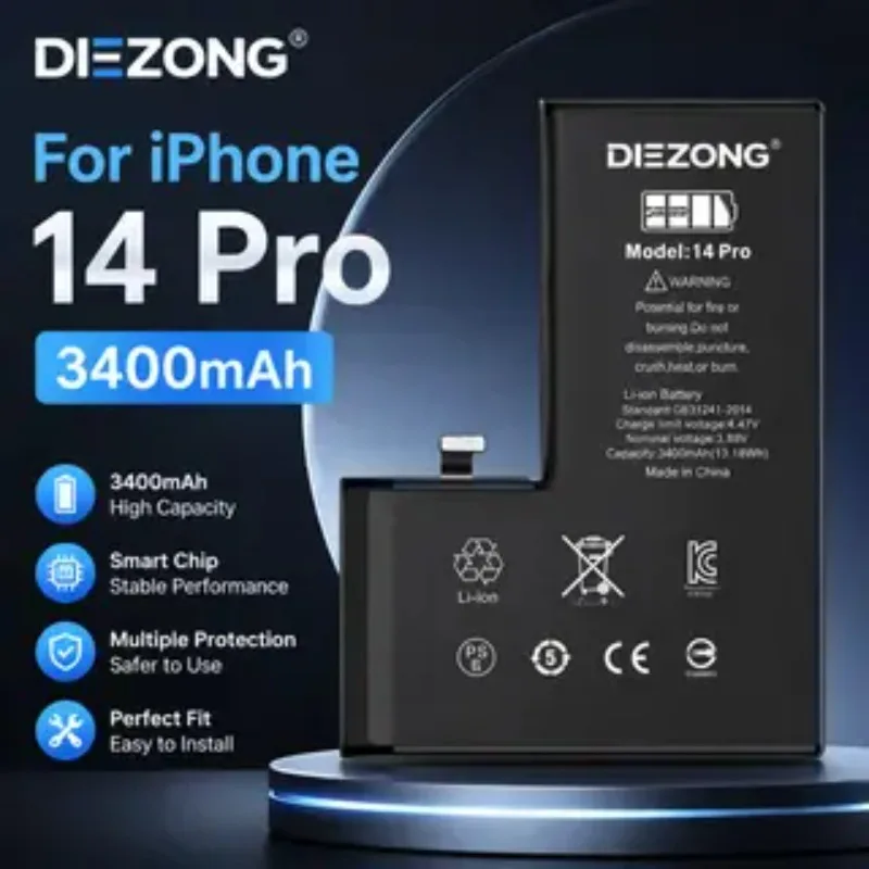 NEW Diagnostic Battery 3400mAh show genuine part no pop up message for iphone 14 Pro New High Quanlity replacment in stock
NEW Diagnostic Battery 3400mAh show genuine part no pop up message for iphone 14 Pro New High Quanlity replacment in stock