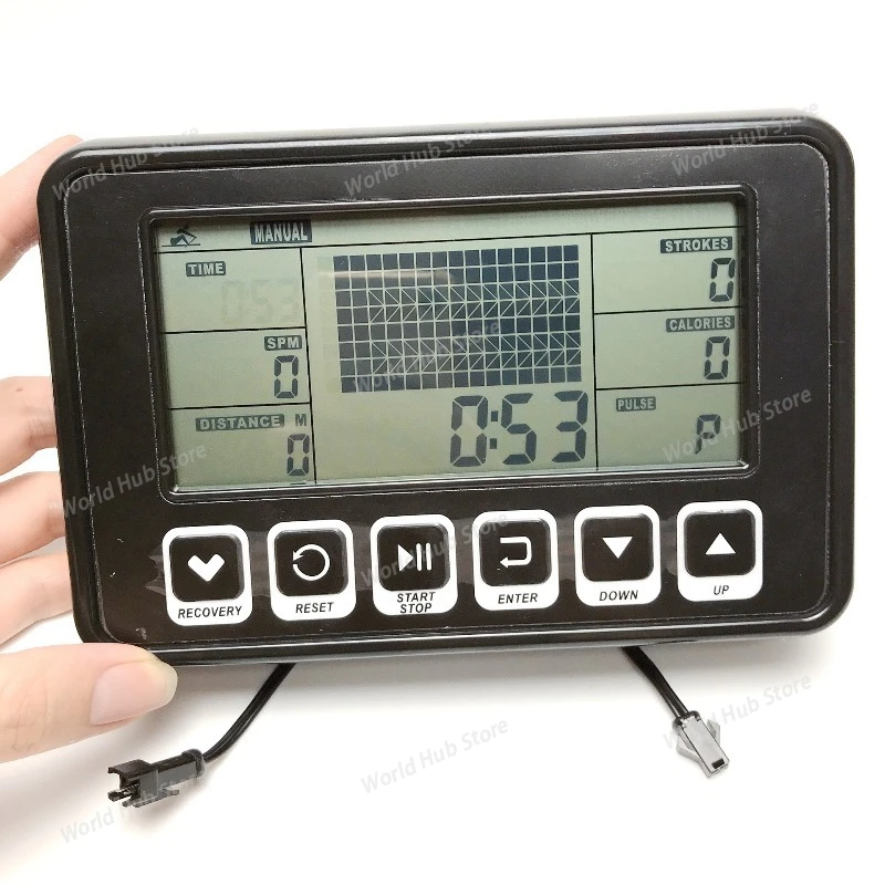 Fitness Equipment Water Resistance Rowing Machine LCD Display Rower Counter Sports Equipment Accessory Large Screen Display
Fitness Equipment Water Resistance Rowing Machine LCD Display Rower Counter Sports Equipment Accessory Large Screen Display