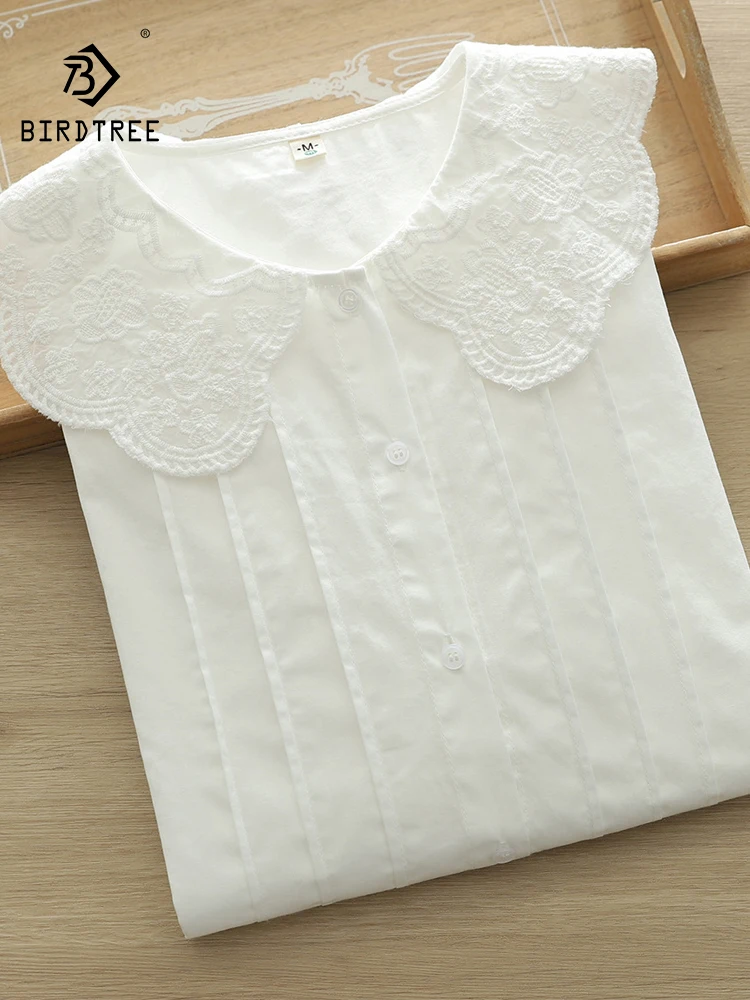 New 2025 Autumn Cotton Long Sleeve Shirt, Women Peter Pan Collar Embroidery, Mori Girl Fashion Commute INS Loose Blouse T58226CC
New 2025 Autumn Cotton Long Sleeve Shirt, Women Peter Pan Collar Embroidery, Mori Girl Fashion Commute INS Loose Blouse T58226CC