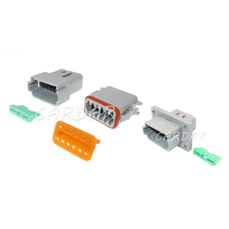 1 Set 12 Pin DT06-12S DT06-12P DT Series Grey Plug Auto Connector Waterproof Electrical Wire Socket AC Assembly For Deutsch
1 Set 12 Pin DT06-12S DT06-12P DT Series Grey Plug Auto Connector Waterproof Electrical Wire Socket AC Assembly For Deutsch