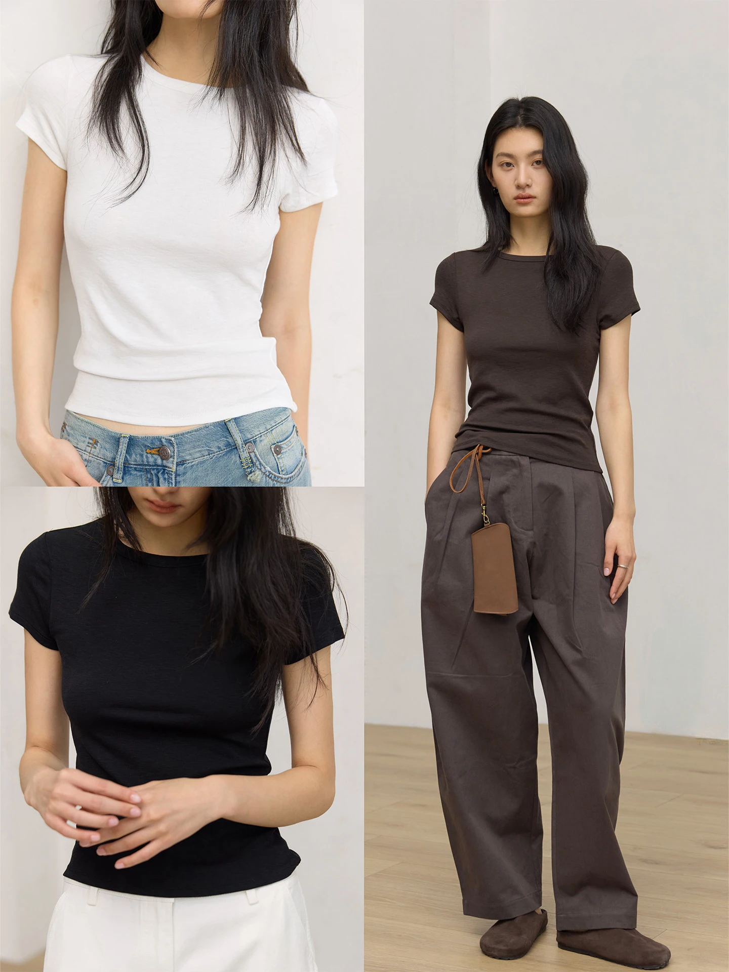 Elegant Fashionable High Elastic Slim Fit Short Sleeve Women's T-Shirt Shoulder Width Appropriate Casual Style Commute Top
Elegant Fashionable High Elastic Slim Fit Short Sleeve Women's T-Shirt Shoulder Width Appropriate Casual Style Commute Top