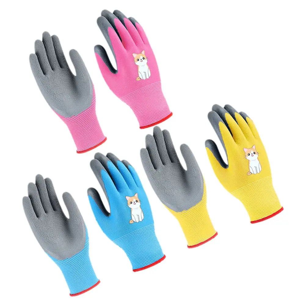 3 Pairs Children's Labor Protection Gloves for Kids Protective Gardening Household Outdoor Emulsion Weeding Work
3 Pairs Children's Labor Protection Gloves for Kids Protective Gardening Household Outdoor Emulsion Weeding Work