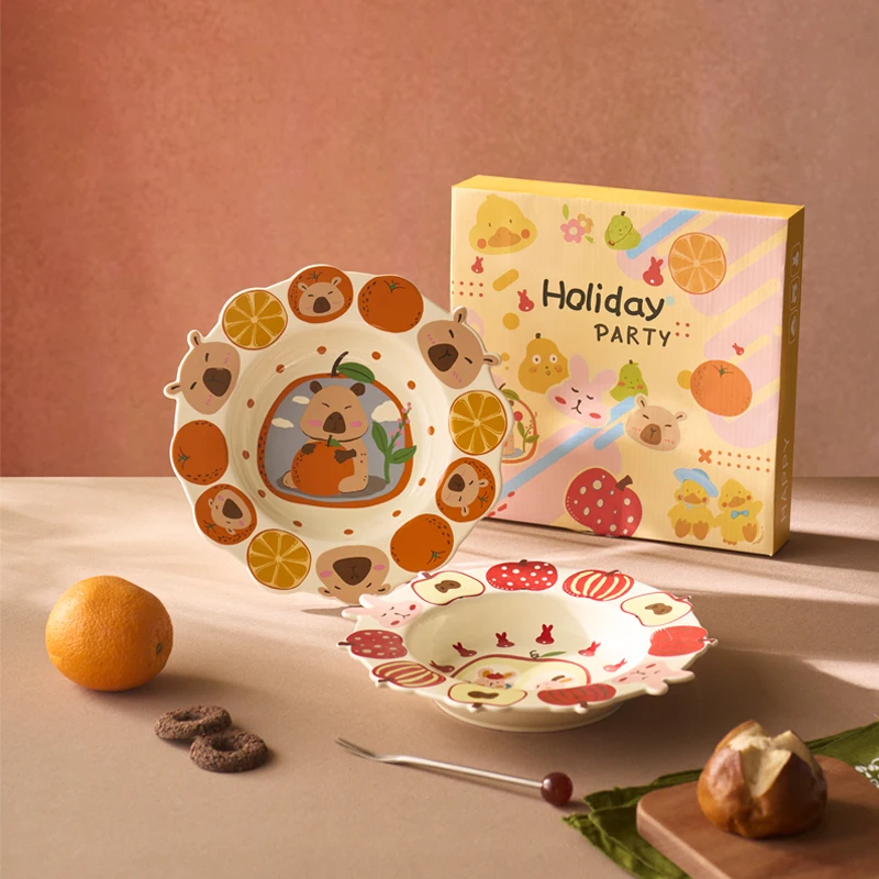 Ceramic 8 Inch Home Plate Cute Cartoon Animal Printed Pasta Breakfast Food Container Christmas Party Dishes Ins Popular Plates
Ceramic 8 Inch Home Plate Cute Cartoon Animal Printed Pasta Breakfast Food Container Christmas Party Dishes Ins Popular Plates
