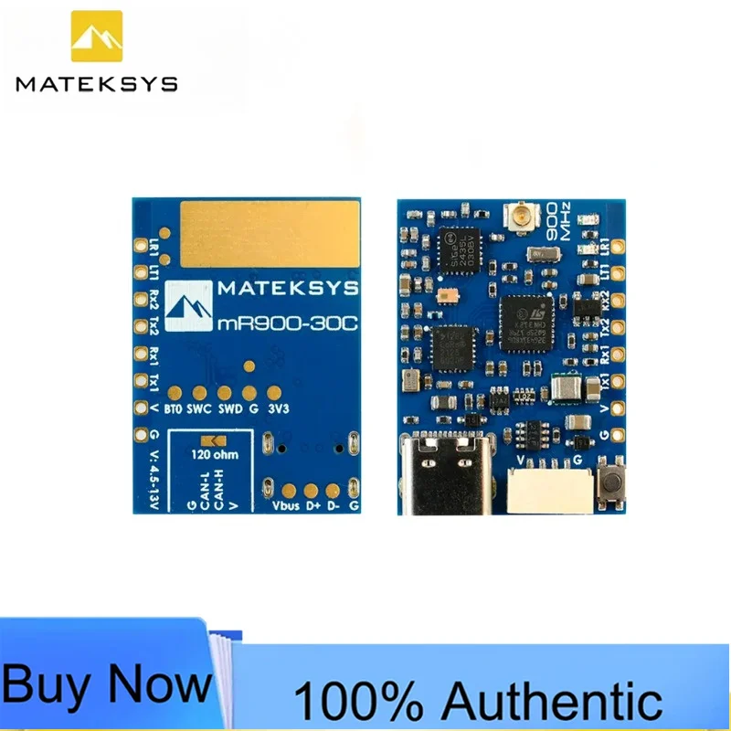 900M CAN Receiver MAVLink mLRS mR900-30C Long Range RC RX for FPV Racing Drone Mateksys MATEK
900M CAN Receiver MAVLink mLRS mR900-30C Long Range RC RX for FPV Racing Drone Mateksys MATEK