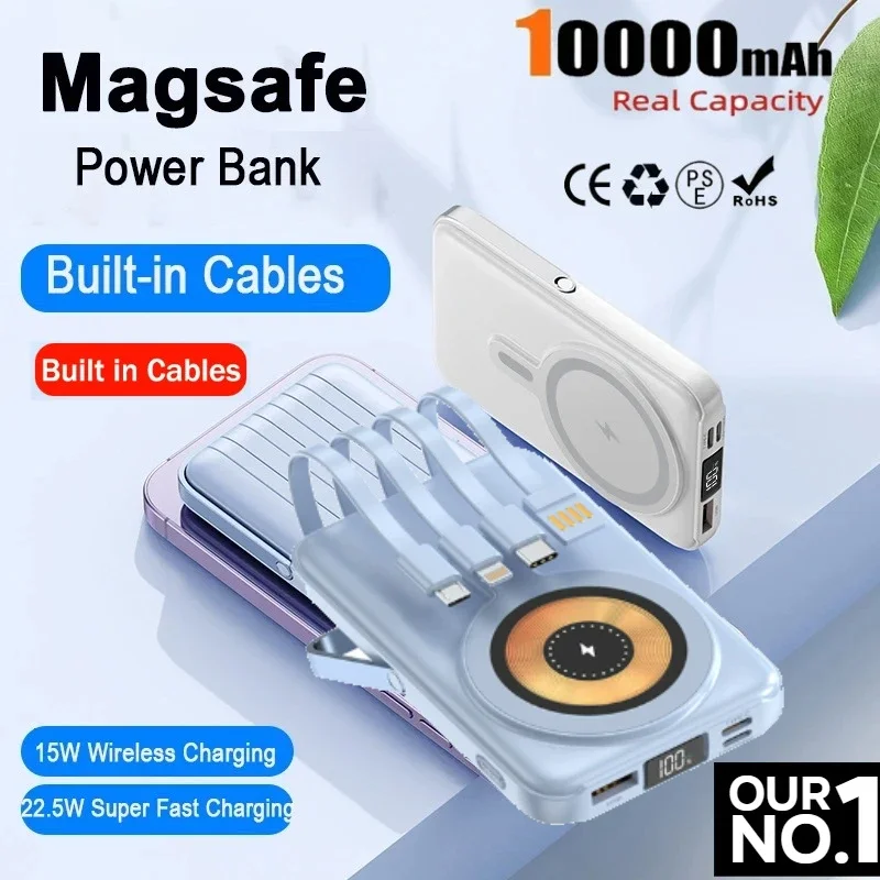 New 20000mAh Magnetic Wireless Power Bank with Phone Holder Portable Charger Fast Charging Battery for IPhone Magsafe PowerBank
New 20000mAh Magnetic Wireless Power Bank with Phone Holder Portable Charger Fast Charging Battery for IPhone Magsafe PowerBank