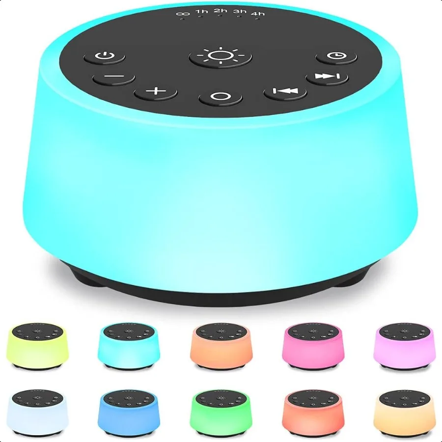 Sound hines with 10 Colors Night Light 25 Soothing Sounds and Sleep White Noise hine 32 Volume Levels 5 Timers Adjustable Brigh
Sound hines with 10 Colors Night Light 25 Soothing Sounds and Sleep White Noise hine 32 Volume Levels 5 Timers Adjustable Brigh