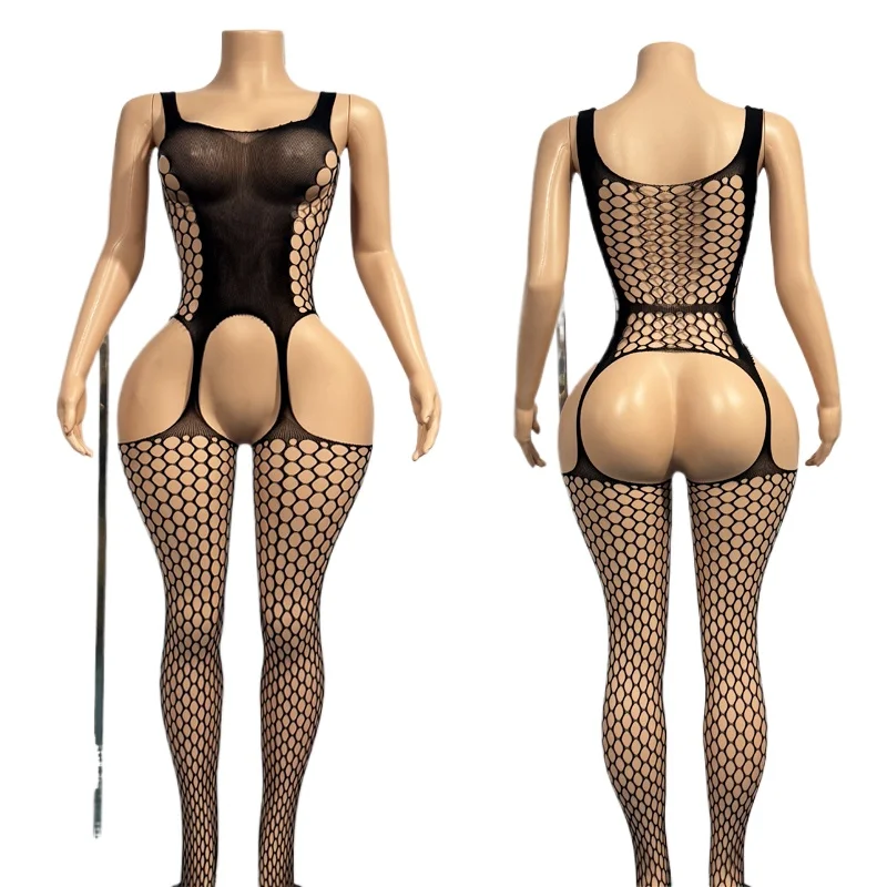 Sexy Bodystocking Erotic Lingerie Mesh Open Crotch Bodysuit Women Crotchless Underwear Costumes Sleeveless Catsuit Sleepwear
Sexy Bodystocking Erotic Lingerie Mesh Open Crotch Bodysuit Women Crotchless Underwear Costumes Sleeveless Catsuit Sleepwear
