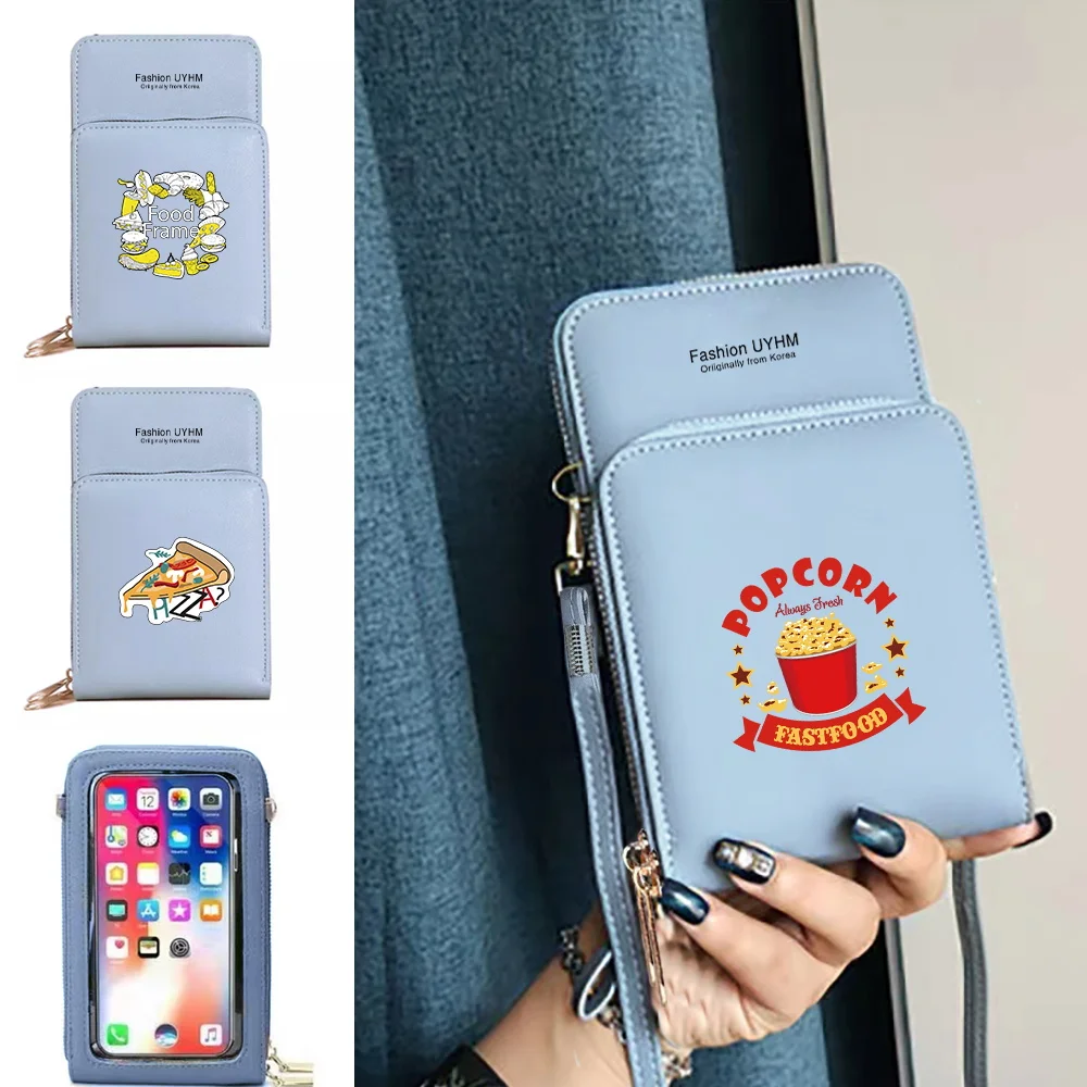 Unisex Mobile Phone Bag Universal Transparent Touch Screen Phone Case Commute Coin Purse Food Series Mini Wallets Crossbody Bag
Unisex Mobile Phone Bag Universal Transparent Touch Screen Phone Case Commute Coin Purse Food Series Mini Wallets Crossbody Bag