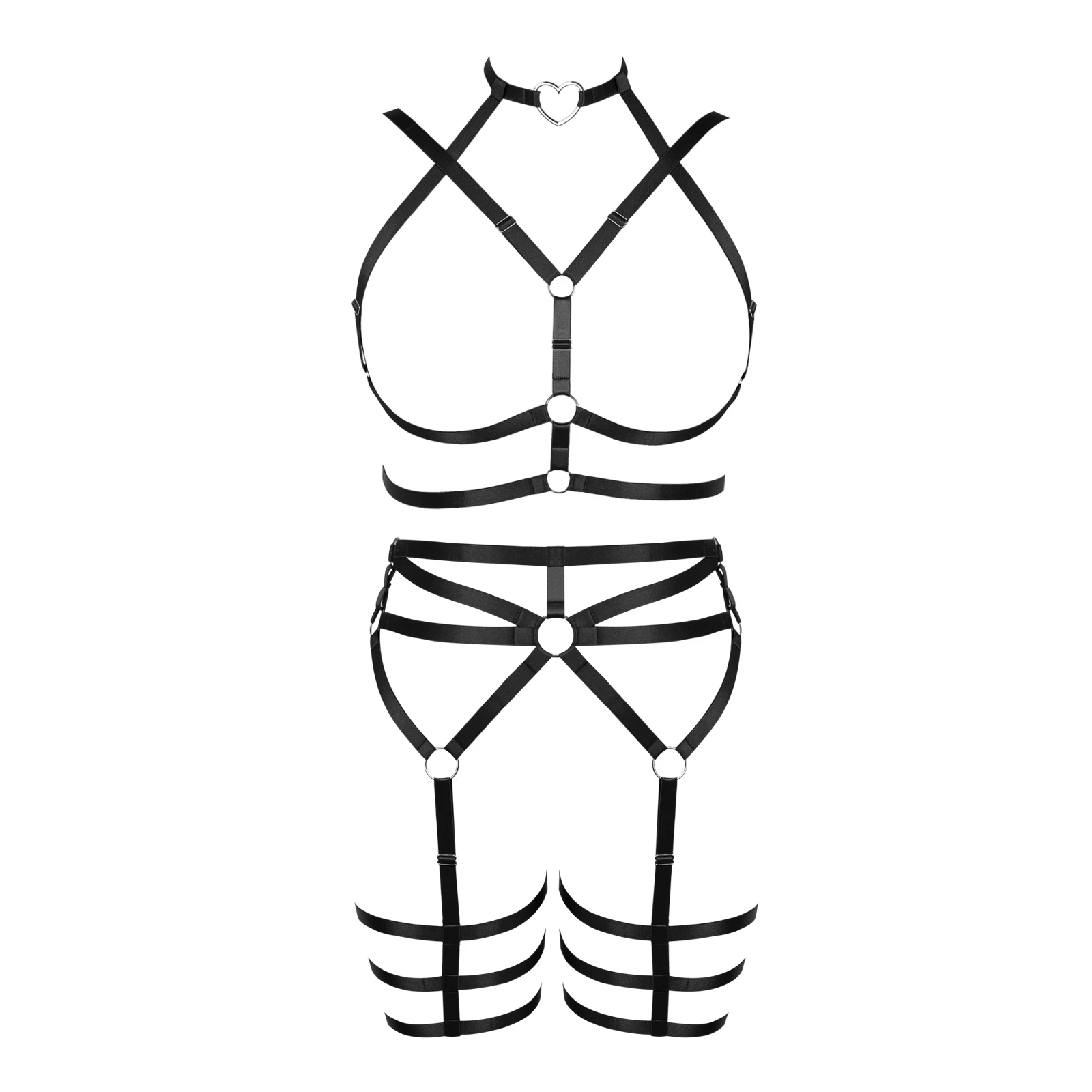 Women Gothic Garters Belt Straps Body Suspenders Underwear Set Fashion Accessories Bondage Body Harness Sexy Underwear
Women Gothic Garters Belt Straps Body Suspenders Underwear Set Fashion Accessories Bondage Body Harness Sexy Underwear