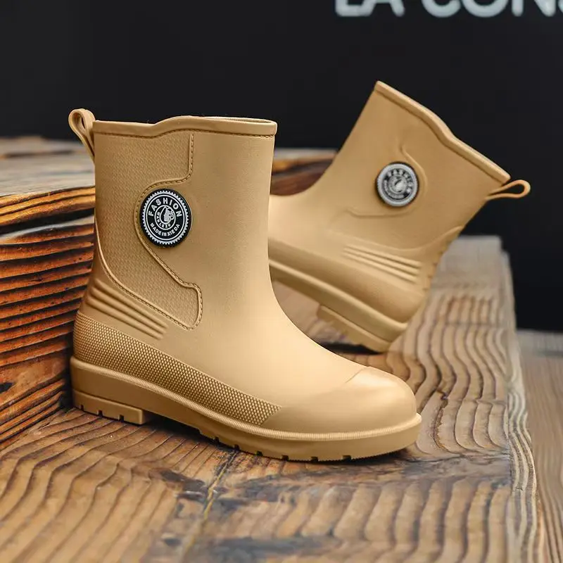 Новые женские резиновые сапоги на блочном каблуке с высоким берцем, непромокаемая кухонная рабочая обувь на толстой подошве со съемной хлопчатобумажной подкладкой и круглым носком, садовая обувь
Новые женские резиновые сапоги на блочном каблуке с высоким берцем, непромокаемая кухонная рабочая обувь на толстой подошве со съемной хлопчатобумажной подкладкой и круглым носком, садовая обувь