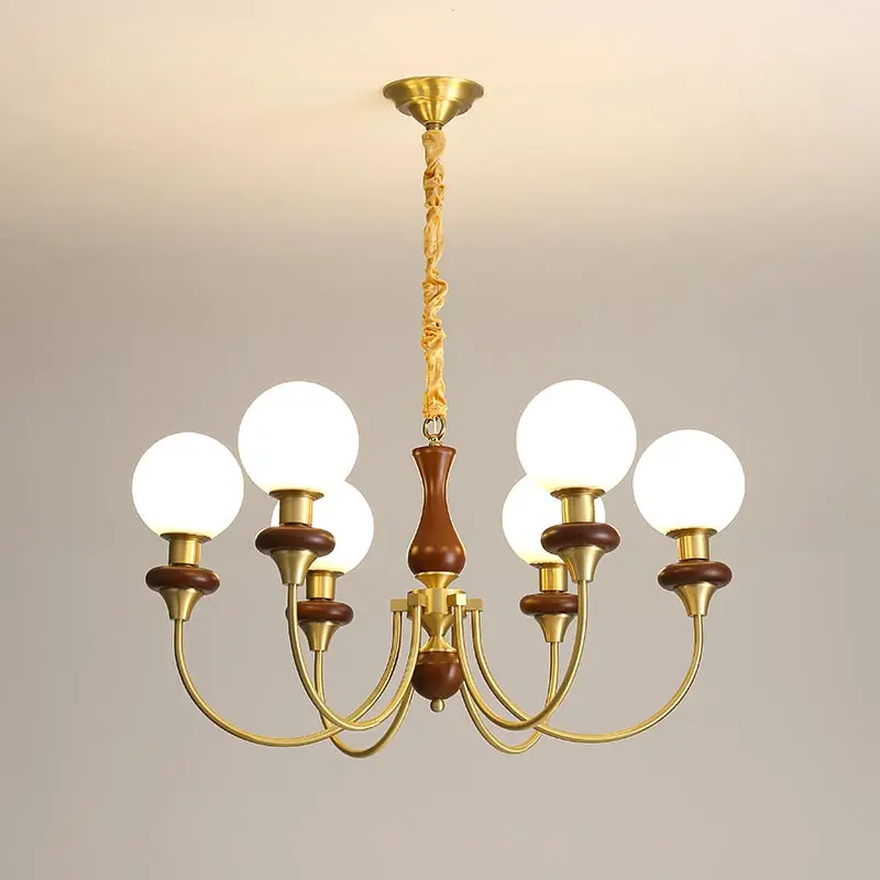 Modern LED Glass Ball Chandelier Wood Hanging Ceiling Light for Living Room Bedroom Decor Chrome/Copper Metal E27 Bulb Base
Modern LED Glass Ball Chandelier Wood Hanging Ceiling Light for Living Room Bedroom Decor Chrome/Copper Metal E27 Bulb Base