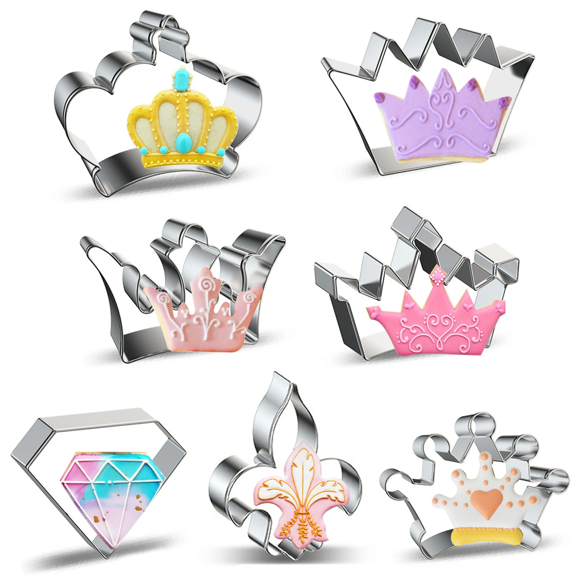 Crown Cookie Cutter Baking Cookie Biscuit Princess Girls Holiday Heart Gifts Decorative Party 3.5" Kitchen Cake Supplies (Queen
Crown Cookie Cutter Baking Cookie Biscuit Princess Girls Holiday Heart Gifts Decorative Party 3.5" Kitchen Cake Supplies (Queen