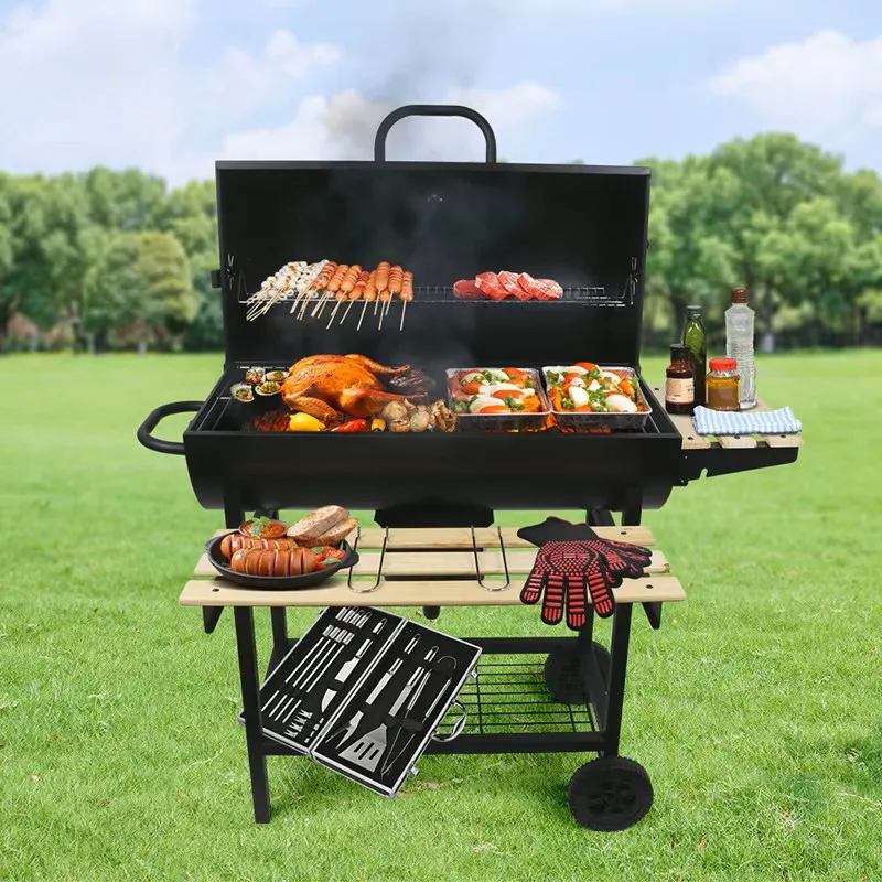 Household Outdoor Barbecue Grill, Portable Charcoal BBQ Stove with Smoking Function, Picnic Camping Skewer Grill for Party
Household Outdoor Barbecue Grill, Portable Charcoal BBQ Stove with Smoking Function, Picnic Camping Skewer Grill for Party