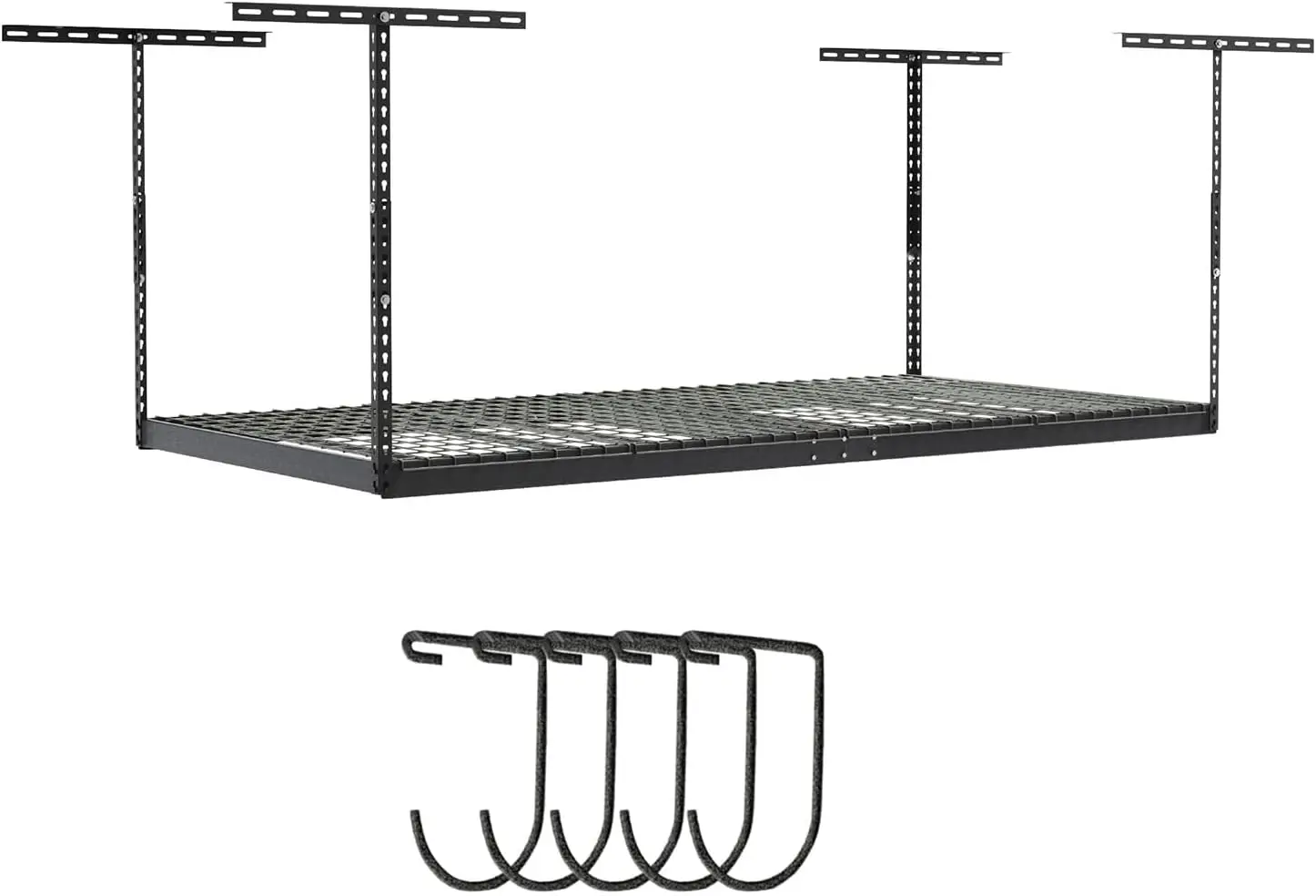 4x8 Overhead Garage Storage Rack Heavy Duty Hammertone 24 45 Holds 600 lb
4x8 Overhead Garage Storage Rack Heavy Duty Hammertone 24 45 Holds 600 lb
