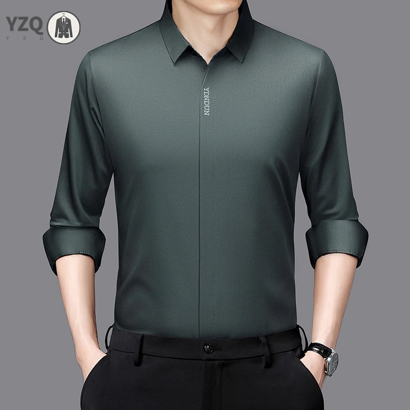 New Men's Business Casual Long Sleeved Solid Color Shirt Wrinkle Resistant Wrinkle Free Comfortable All Season Versatile Top
New Men's Business Casual Long Sleeved Solid Color Shirt Wrinkle Resistant Wrinkle Free Comfortable All Season Versatile Top