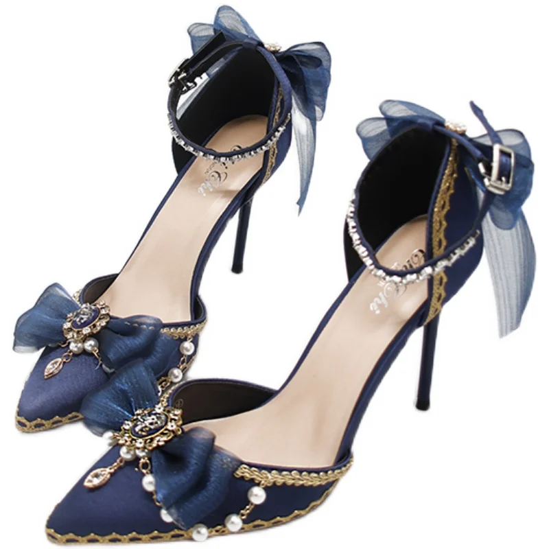 Lolita Wedding oes Обувь ручной работы на высоком каблуке с острым носком, оригинальный дизайн, настраиваемая обувь Ele Fene для особых случаев...
Lolita Wedding oes Обувь ручной работы на высоком каблуке с острым носком, оригинальный дизайн, настраиваемая обувь Ele Fene для особых случаев...