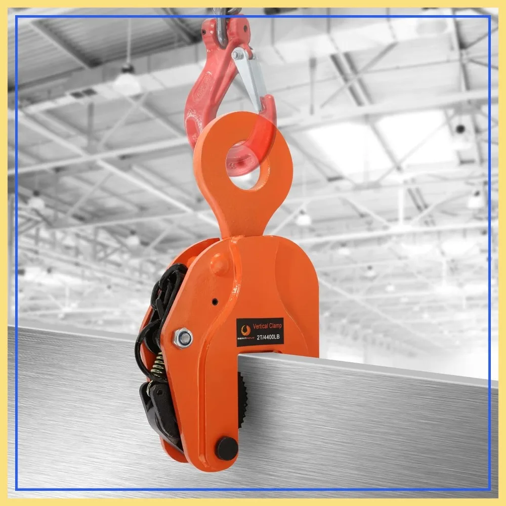 2 Ton 4400 lbs Vertical Plate Lifting Clamp Sheet Metal Lifter Heavy Duty Orange
2 Ton 4400 lbs Vertical Plate Lifting Clamp Sheet Metal Lifter Heavy Duty Orange