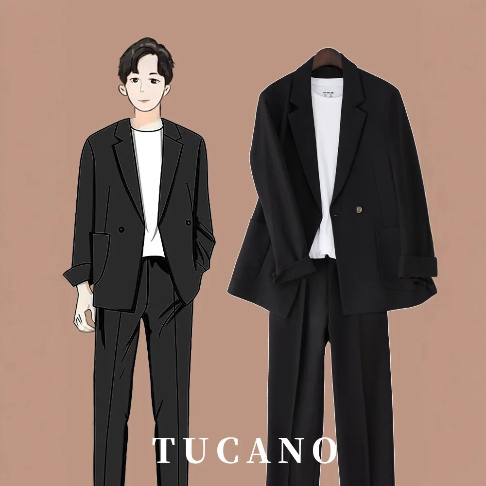 Suits Men's Fashionable Banquet Tailored Solid-color Dance Singer Trendy Host Casual Wedding Banquet Loose Performance Suit
Suits Men's Fashionable Banquet Tailored Solid-color Dance Singer Trendy Host Casual Wedding Banquet Loose Performance Suit