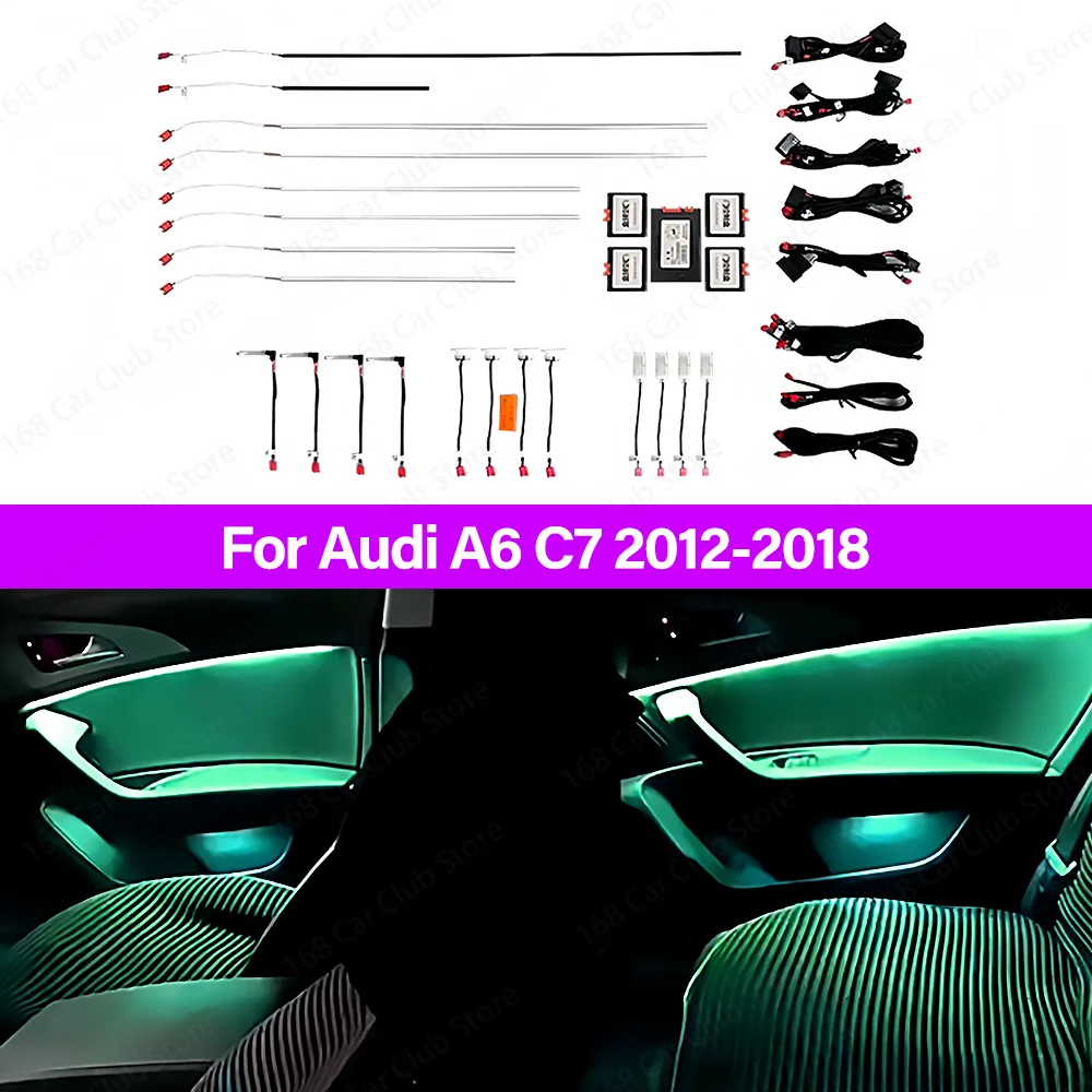 LED 21 Colours Ambient Light For Audi A6 C7 2012-2018 Car Indoor Decoration Atmosphere Lamp MMI Bluetooth APP Control Refit Part
LED 21 Colours Ambient Light For Audi A6 C7 2012-2018 Car Indoor Decoration Atmosphere Lamp MMI Bluetooth APP Control Refit Part