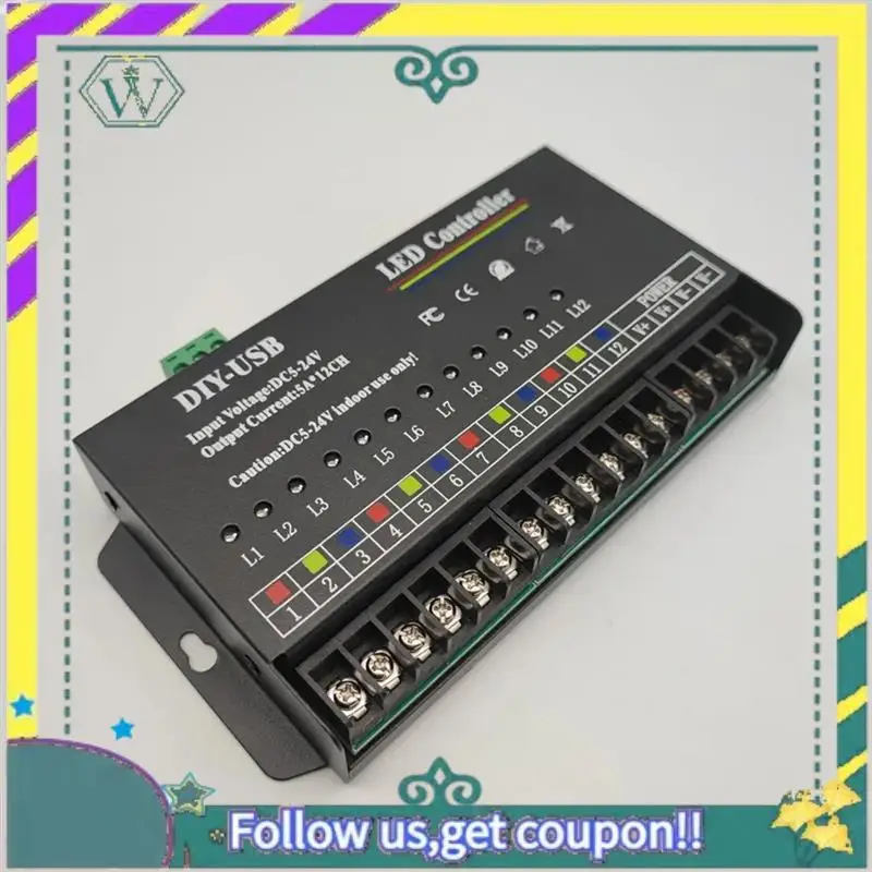 NEW DIY Autonomous Programming Controller 12Way Programmable USB DIY LED RGB Controller For 3528 5050 Strip Module Easy To Use
NEW DIY Autonomous Programming Controller 12Way Programmable USB DIY LED RGB Controller For 3528 5050 Strip Module Easy To Use