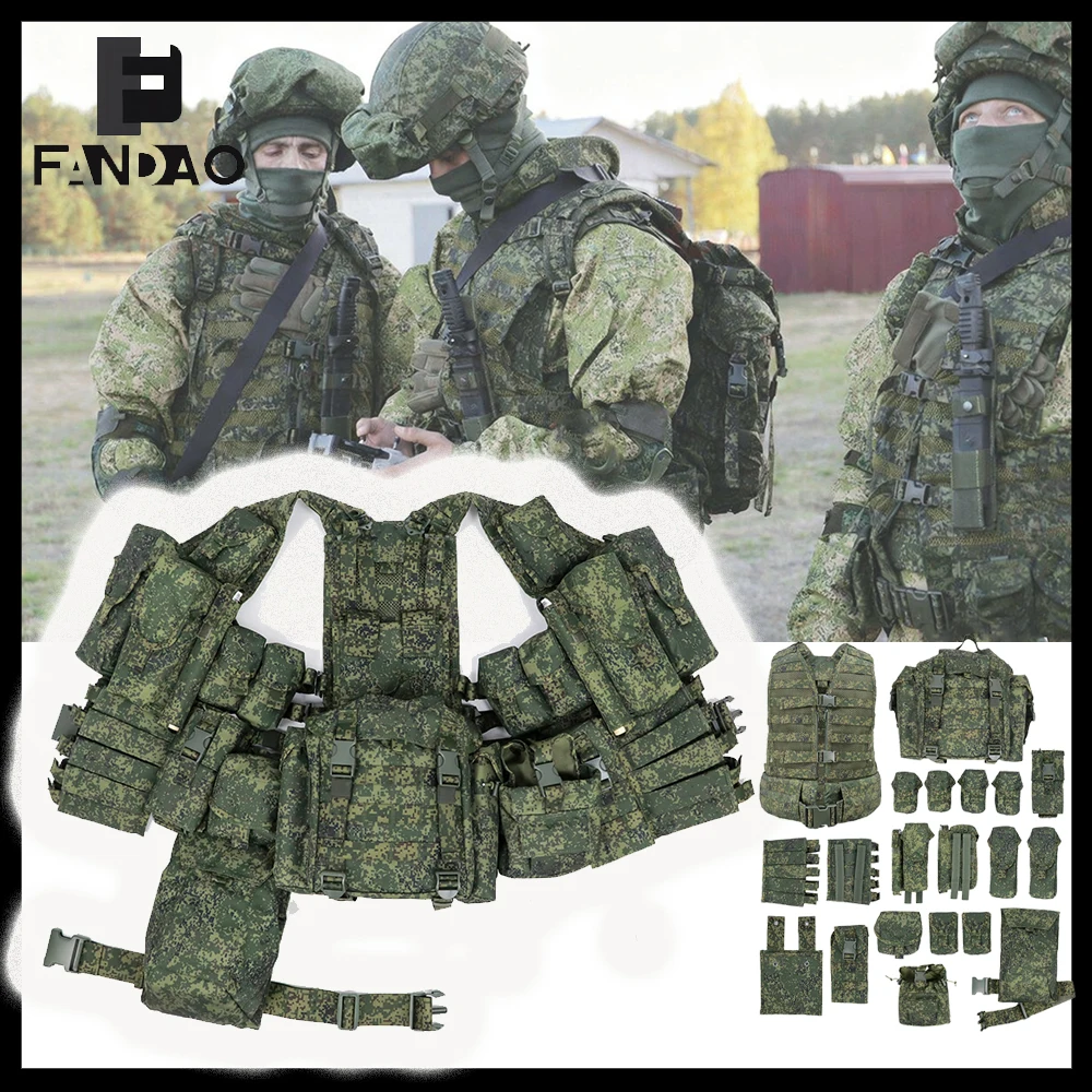 Tactical Russian Combat Equipment Set MOLLE 6sh117 Airsoft Protection Vest Suit for CS Outdoor Paintball Shooting Training
Tactical Russian Combat Equipment Set MOLLE 6sh117 Airsoft Protection Vest Suit for CS Outdoor Paintball Shooting Training