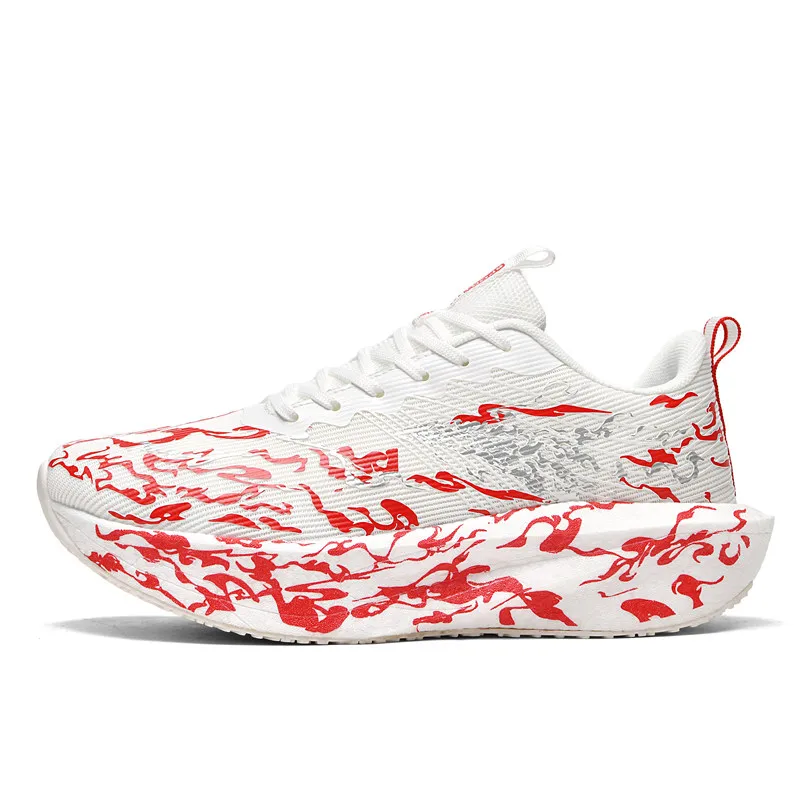 Lace-up running shoes with a popcorn sole for shock absorption, unisex sports shoes suitable for jogging and gym workouts
Lace-up running shoes with a popcorn sole for shock absorption, unisex sports shoes suitable for jogging and gym workouts