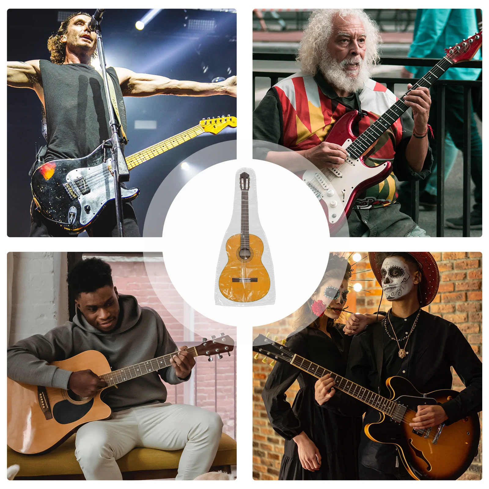 Multipurpose Guitar Cover Waterproof PVC Material for Folk Acoustic Electric Guitars and Bass Durable Scratch Resistant
Multipurpose Guitar Cover Waterproof PVC Material for Folk Acoustic Electric Guitars and Bass Durable Scratch Resistant