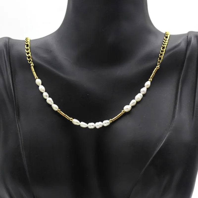 Creative Fashion Pearl Female Necklace Stainless Steel Gold-plated Anti-allergy Color-preserving Choker For Women Trend Jewelry
Creative Fashion Pearl Female Necklace Stainless Steel Gold-plated Anti-allergy Color-preserving Choker For Women Trend Jewelry