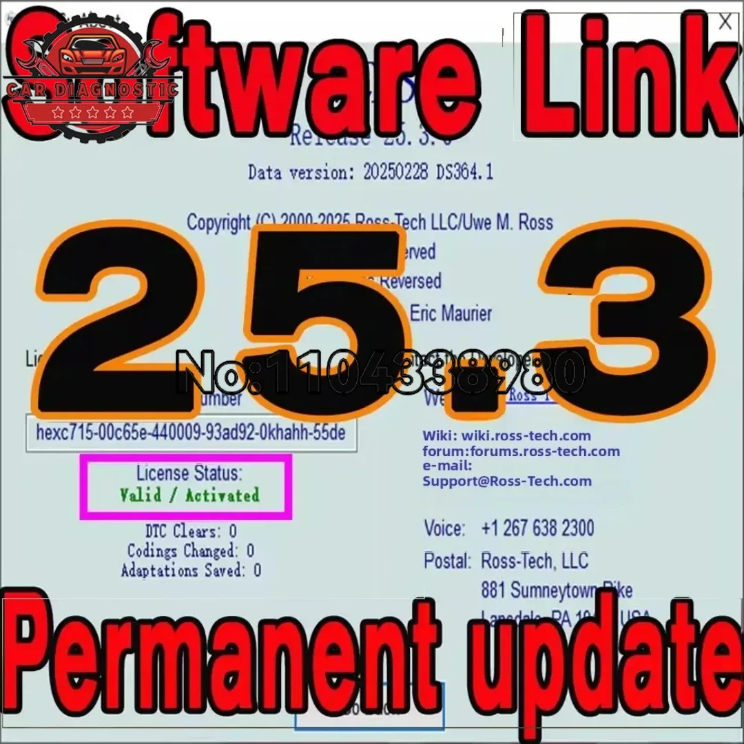 Latest versi UPDATE SOFTWARE VAG-COM VCDS vagcom 2025 OBD2 Scanner HEX V2 Cable vcds polski Multilingual software
Latest versi UPDATE SOFTWARE VAG-COM VCDS vagcom 2025 OBD2 Scanner HEX V2 Cable vcds polski Multilingual software