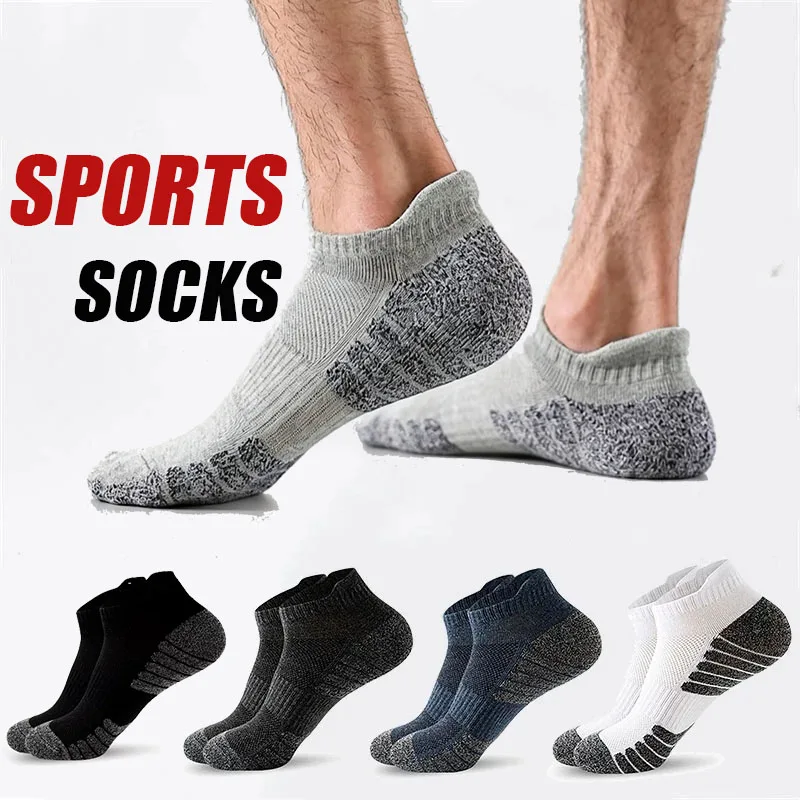 5 Pairs Men Sports Socks Ankle Athletic Outdoors Running Socks Low Cut Anti-slip Cotton Socks Breathable Cushioned Socks for Men
5 Pairs Men Sports Socks Ankle Athletic Outdoors Running Socks Low Cut Anti-slip Cotton Socks Breathable Cushioned Socks for Men