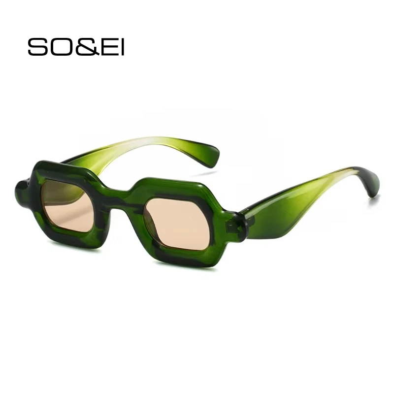 SO&EI Retro Y2K Candy Color Small Square Women Sunglasses Fashion Brand Designer Unique Wide Legs Men Punk Gradient Shades UV400
SO&EI Retro Y2K Candy Color Small Square Women Sunglasses Fashion Brand Designer Unique Wide Legs Men Punk Gradient Shades UV400