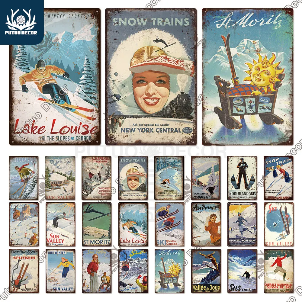 Putuo Decor Skiing Sign Vintage Metal Poster Tin Sign Retro Home Office Wall Decorative for Living Room Bedroom Gift Painting
Putuo Decor Skiing Sign Vintage Metal Poster Tin Sign Retro Home Office Wall Decorative for Living Room Bedroom Gift Painting