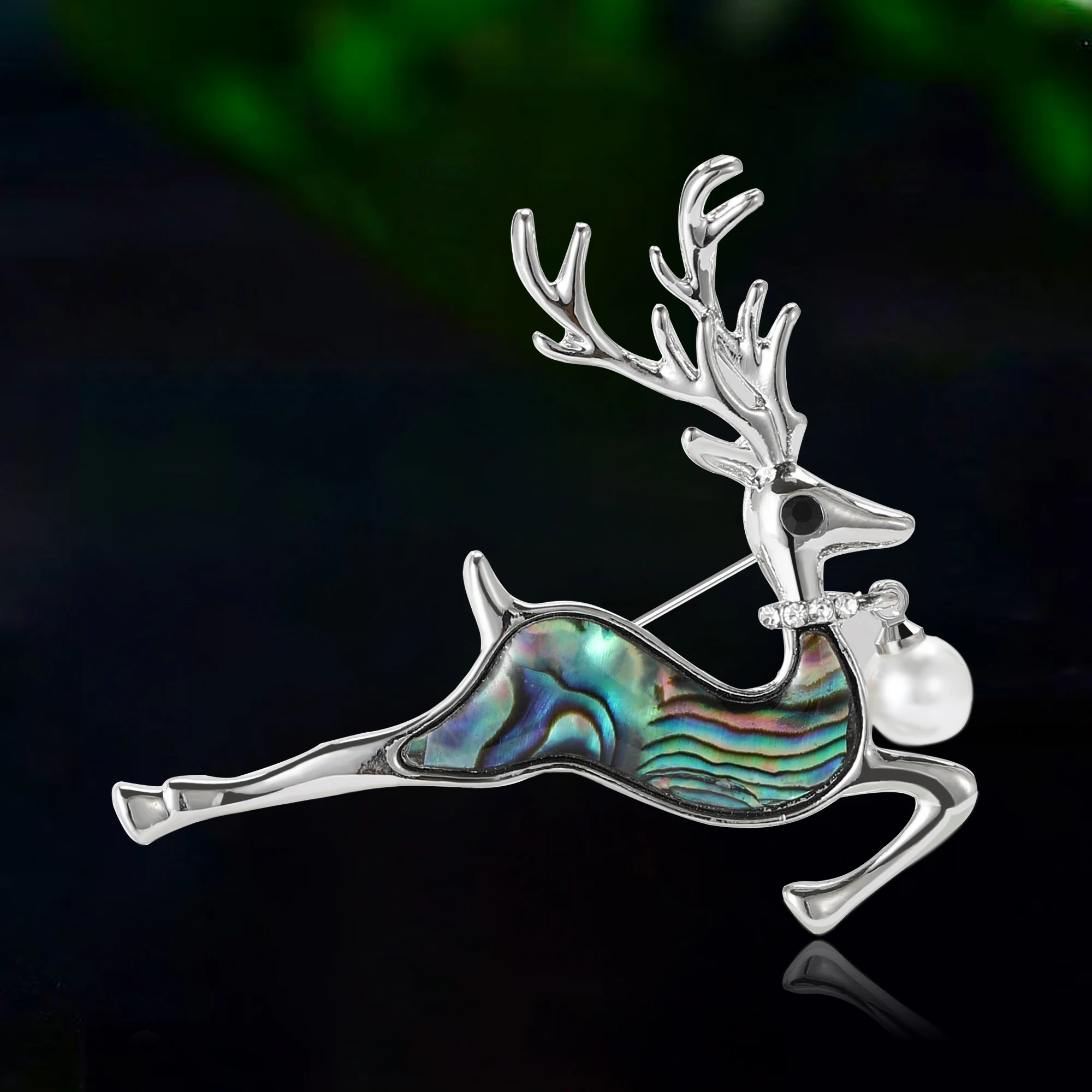 Shell Elk Brooches for Women Unisex Pearl Animal Pin Deer Lapel Pins Event Party Backpack Decoration Clothes Accessories 
Shell Elk Brooches for Women Unisex Pearl Animal Pin Deer Lapel Pins Event Party Backpack Decoration Clothes Accessories