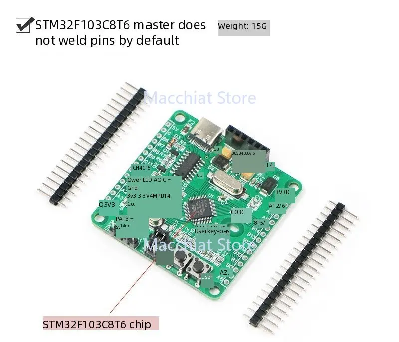 Микроконтроллер C03C STM32F103C8T6, системная плата, основная плата, плата разработки ARM, обучающая плата
Микроконтроллер C03C STM32F103C8T6, системная плата, основная плата, плата разработки ARM, обучающая плата