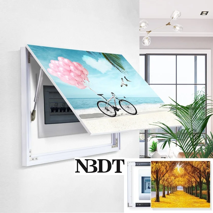 Wall Electric Box Gas Strut Flap Ball Bearing Slide Cover Access Panel With Decorative Picture Photo
Wall Electric Box Gas Strut Flap Ball Bearing Slide Cover Access Panel With Decorative Picture Photo