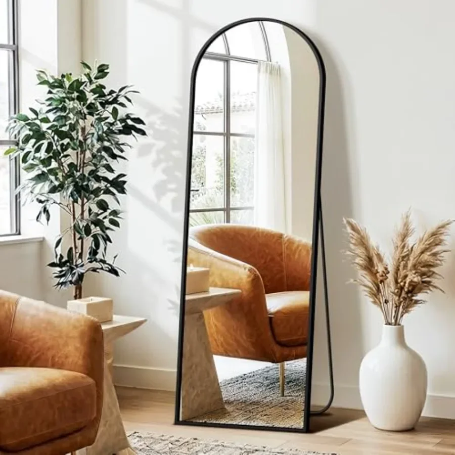 Full-length arched floor mirror 15 x 56 for bedroom, living room, cloakroom; aluminum frame, silver finish, adjustable freestan
Full-length arched floor mirror 15 x 56 for bedroom, living room, cloakroom; aluminum frame, silver finish, adjustable freestan