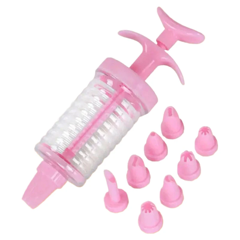 New 8 Pipe Nozzles With Syringe Plastic Cream Baking Nozzle Dispenser Icing Pastry Cream Tips Pastry Tube Decoration Tool
New 8 Pipe Nozzles With Syringe Plastic Cream Baking Nozzle Dispenser Icing Pastry Cream Tips Pastry Tube Decoration Tool