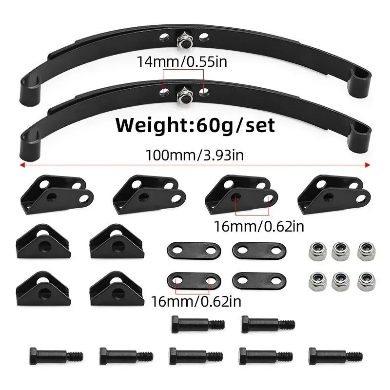 Steel Leaf Spring Suspension Bar Set for 1/14 Tamiya Tractor Truck Trailer Cargo Tow Upgrade Parts
Steel Leaf Spring Suspension Bar Set for 1/14 Tamiya Tractor Truck Trailer Cargo Tow Upgrade Parts