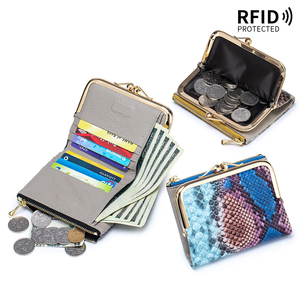 Genuine Leather Snake Pattern Short Wallet RFID Multi-Card Slot Card Holder First Layer Cowhide Clutch Bag Clip Coin Purse .
Genuine Leather Snake Pattern Short Wallet RFID Multi-Card Slot Card Holder First Layer Cowhide Clutch Bag Clip Coin Purse .