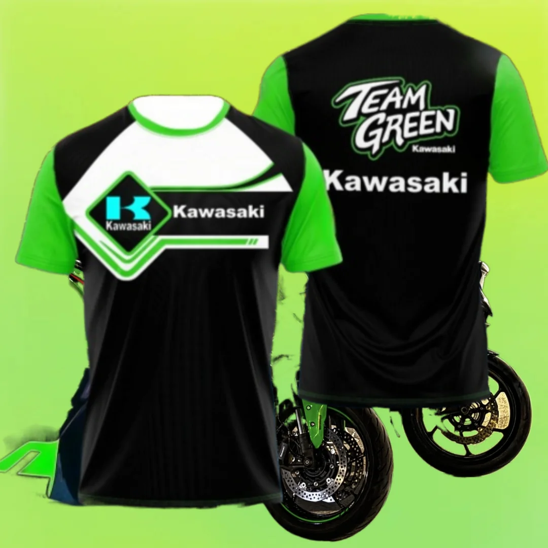 Kawasaki мотоциклетная футболка футболка для верховой езды солнцезащитный крем быстросохнущая впитывающая пот футболка с 3d принтом летняя футболка мужская футболка
Kawasaki мотоциклетная футболка футболка для верховой езды солнцезащитный крем быстросохнущая впитывающая пот футболка с 3d принтом летняя футболка мужская футболка