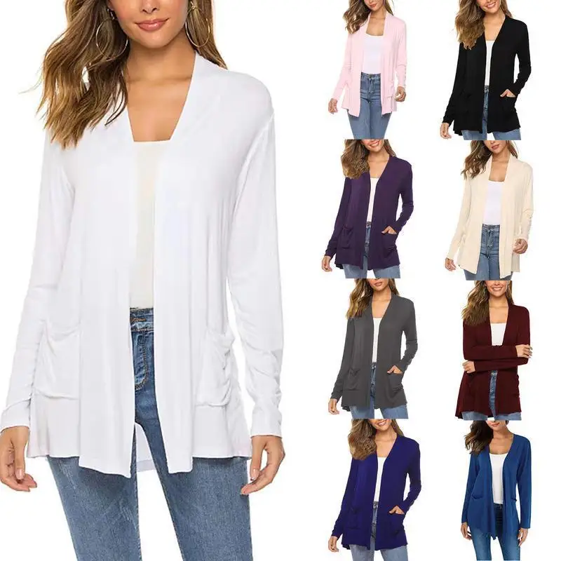 Midlong Knitted Cardigan Women's Spring Fashion Outerwear Comfortable Soft Fabric Open Front Sweater Casual Chic Style
Midlong Knitted Cardigan Women's Spring Fashion Outerwear Comfortable Soft Fabric Open Front Sweater Casual Chic Style