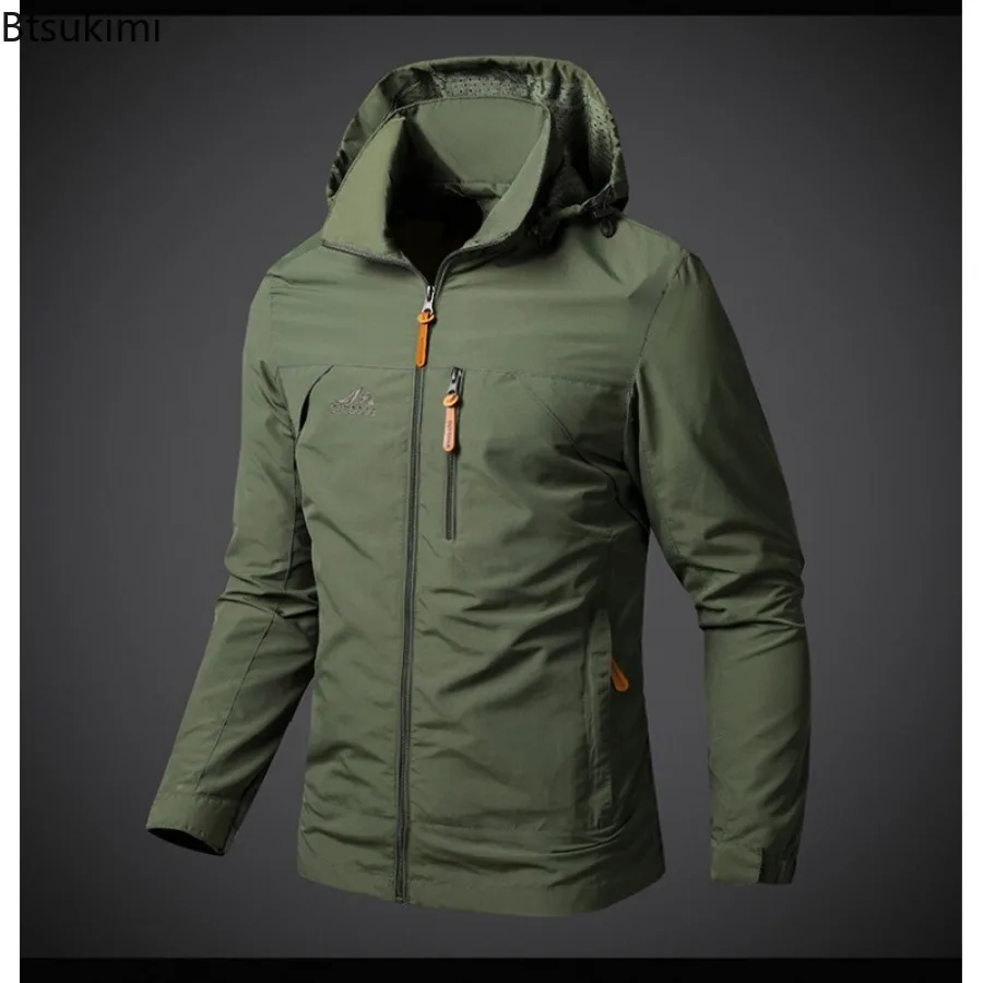 Spring Autumn New Men's Classic Windbreaker Jackets Loose Casual Waterproof Hooded Coats Men Outdoor Hiking Biking Bomber Jacket
Spring Autumn New Men's Classic Windbreaker Jackets Loose Casual Waterproof Hooded Coats Men Outdoor Hiking Biking Bomber Jacket