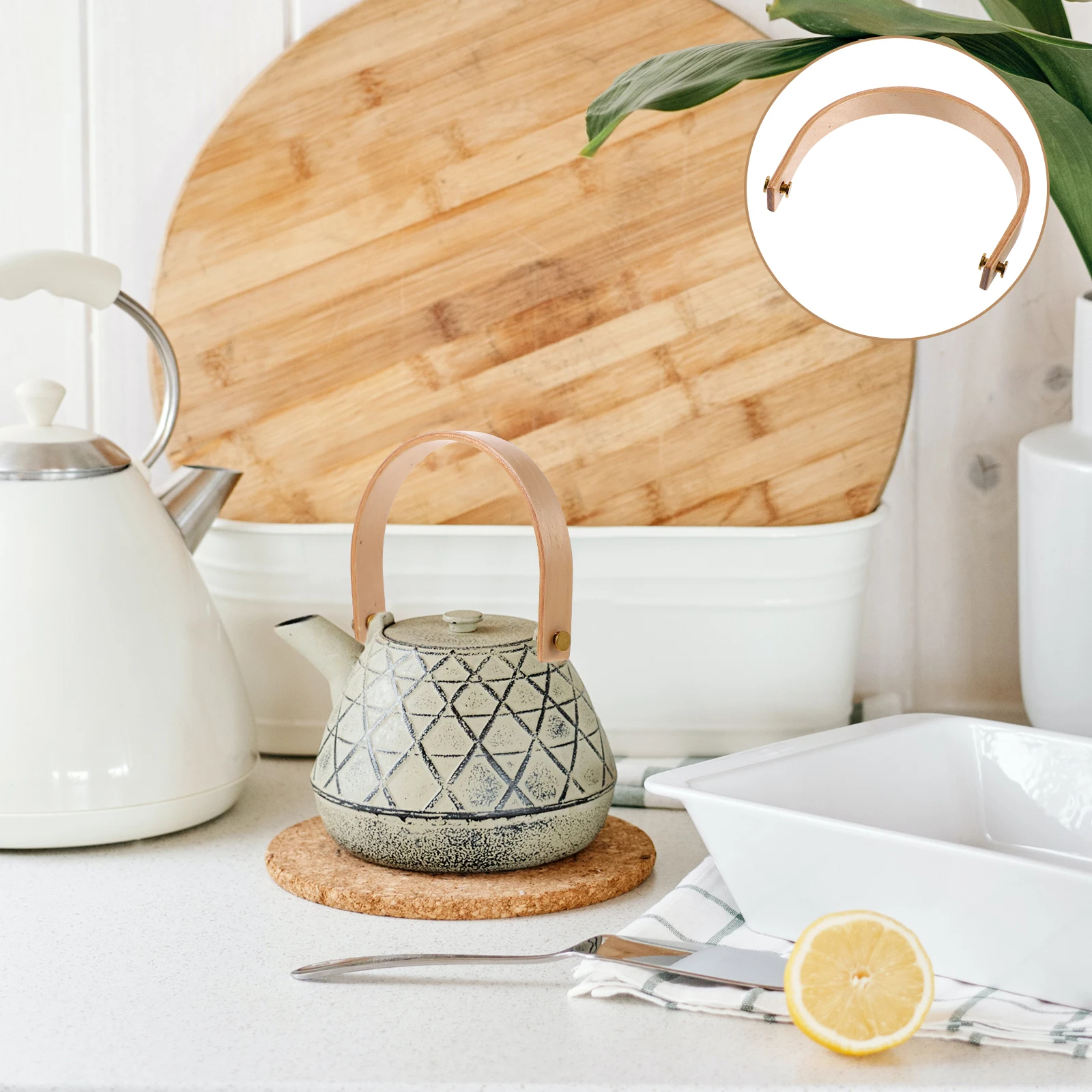 Wooden Teapot Handles Replacement Kettle Handle Copper Alloy Heat Resistance Compact Grip For Home Kitchen Use
Wooden Teapot Handles Replacement Kettle Handle Copper Alloy Heat Resistance Compact Grip For Home Kitchen Use